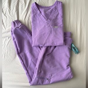 Figs LILAC DAWN Scrub Set (top+bottom)